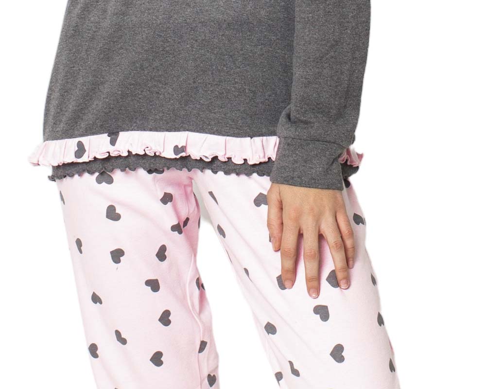 detalle pijama de algodón para mujer modelo Silvia